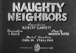 Watch Naughty Neighbors (Short 1939) Online Putlocker
