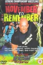 Watch ECW - November To Remember '99 Putlocker