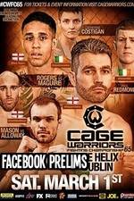 Watch Cage Warriors 65 Facebook prelims Online Putlocker