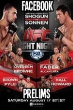 Watch UFC Fight Night 26 Facebook Prelims Putlocker